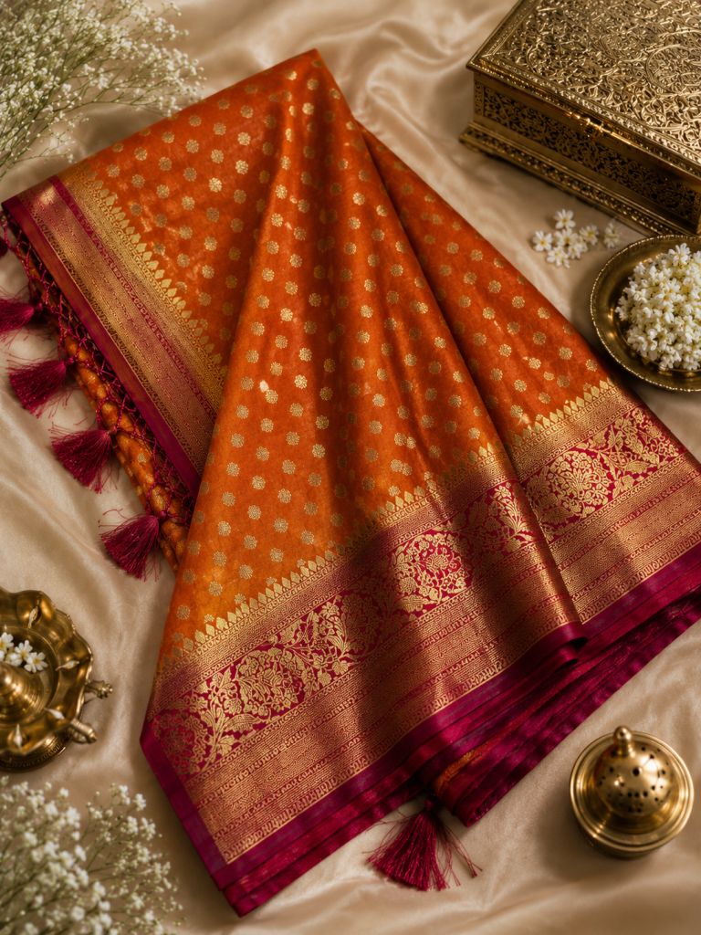Kesari Royale Semi Silk Banarasi