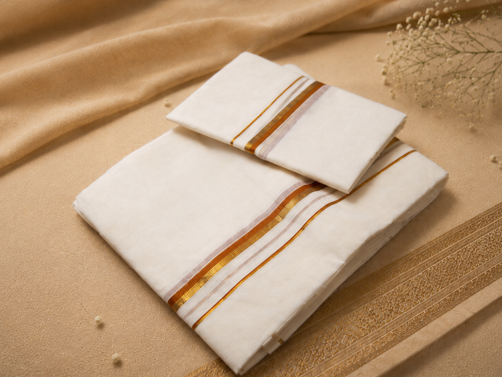 Sunlit Gold Set Mundu