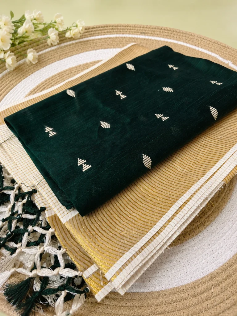 Emerald Kasavu Elegance Set Saree
